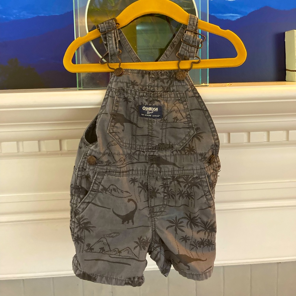 Dinosaur Shorts Overalls
